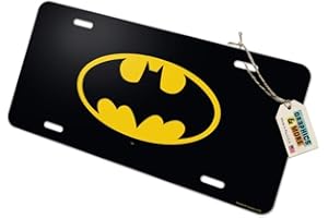 GRAPHICS & MORE Batman Classic Bat Shield Logo Novelty Metal Vanity Tag License Plate