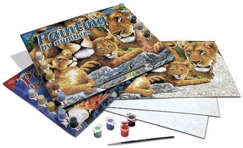 UPC 090672994035, Royal &amp; Langnickel Painting by Numbers Junior Large Art Activity Kit, Pride of Lions