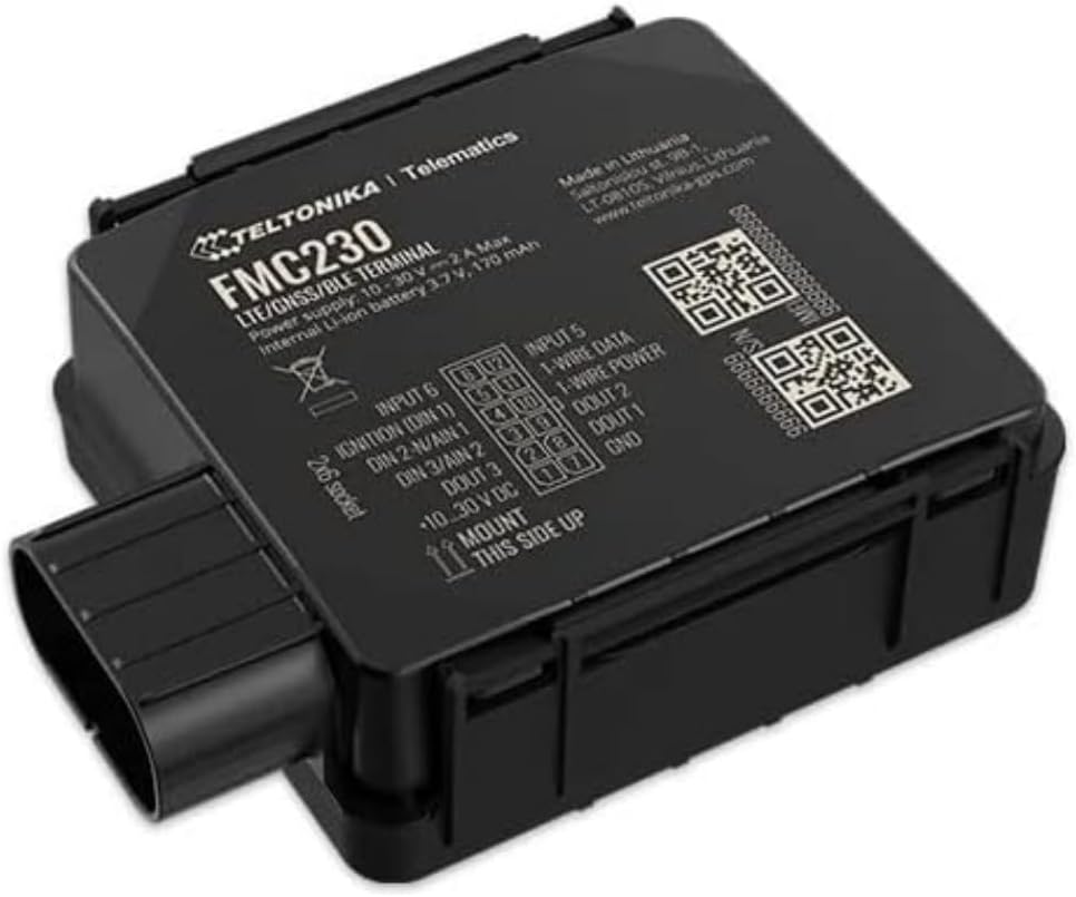 Teltonika FMC230 Waterproof GPS Tracker 4G LTE CAT 1 Vehicle Bluetooth