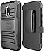 Moto G4 Play Case, Moto G Play Case 4th Generation, JATEM Hybrid Case Kickstand Belt Clip (Black/Black)