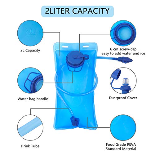 Hydration Backpack with 2L Water Bladder Outdoor Gear Pack for Running