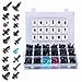 Auto Fasteners Retainers Rivet Clips - 299 PCS Car Push Pins Assortment Bumper Door Panel Trim Clips Kit,18 Most Popular Sizes for BMW, Toyota, Honda, Nissan, Subaru, Mazda, Audi, Benz (299)