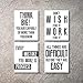 Inspirational Wall Art Poster Prints Quote Positive Affirmation Motivational Wall Art Quotes Pictures fun Office Wall Decor Artwork Art for living room bedroom walls office art (White, 8x10)