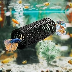 Abizoo Betta fish toys,Betta tunnel black,Small