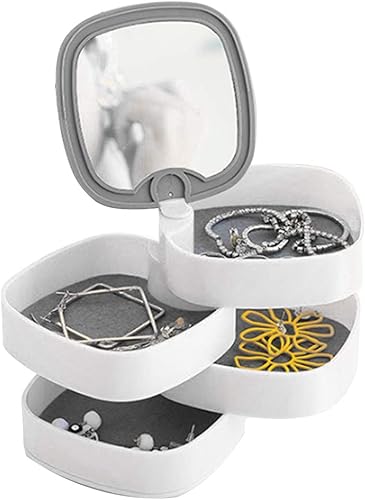 Yogopro Caja de Almacenamiento de Joyas Caja de Joyería 360 ...