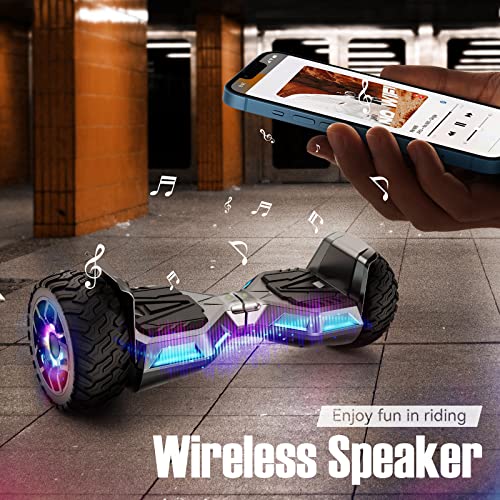 LIEAGLE Hoverboard, 6.5 Self Balancing Scooter Hover Board with Bluetooth Wheels LED Lights for Kids Adults
