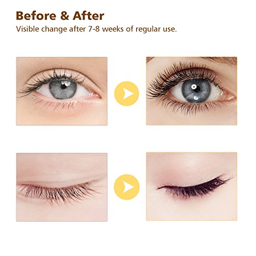 Eyelash Growth Serum-Eyelash Eyebrow Enhancer Lash Growth Serum Natural Stimulate Longer and Thicker Eyelash,Fuller and Healthier Eyebrow Growth