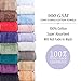 800 GSM 100% Egyptian Cotton 6-Piece Towel Set - Premium Hotel Quality Towel Sets - Heavy Weight & Absorbent - 2 Bath Towels 30
