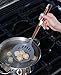 COOK with COLOR 5 Piece Nylon Cooking Utensil Set on a Ring with Rose Gold Copper Handles (Grey)
