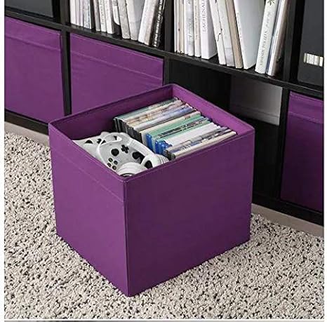 IKEA Drona - Caja, 33 x 38 x 33 cm, color morado: Amazon.es: Hogar