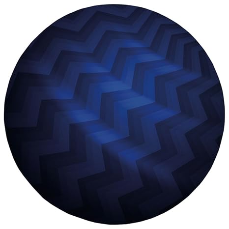 Amazon Com Round Rug Mat Carpet Dark Blue Abstract Crooked