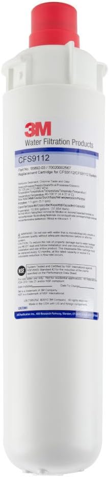 3M Cuno CFS9112 14 3/8" Retrofit Sediment, Chlorine Taste and Odor Reduction Cartridge - 1 Micron an