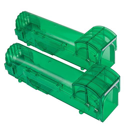 VENSMILE Humane Smart Mouse Trap - Catches Mice Alive,Bigger Version To Catch Mice and Rats (2) VENSMILE Humane Smart Mouse Trap - Catches Mice Alive,Bigger Version To Catch Mice and Rats (2)