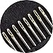 YANEE Gold Eye Side Opening Needles Hand Sewing Easy to Self Threading Embroidery Metal Pin Stainless Steel 12 Pcs in one Pack 3 Size 0.76 x 42 Size 0.76 x 38 and Size 076 x 36 millimeters