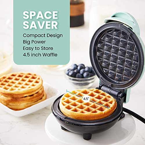 Elite Gourmet EWM015M Electric Nonstick 4.5inch Mini Waffle Maker