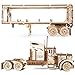 Ugears Heavy Boy Truck & Trailer Mechanical 3D Model for Self-Assembly, Wooden Box Craft, Men Decor