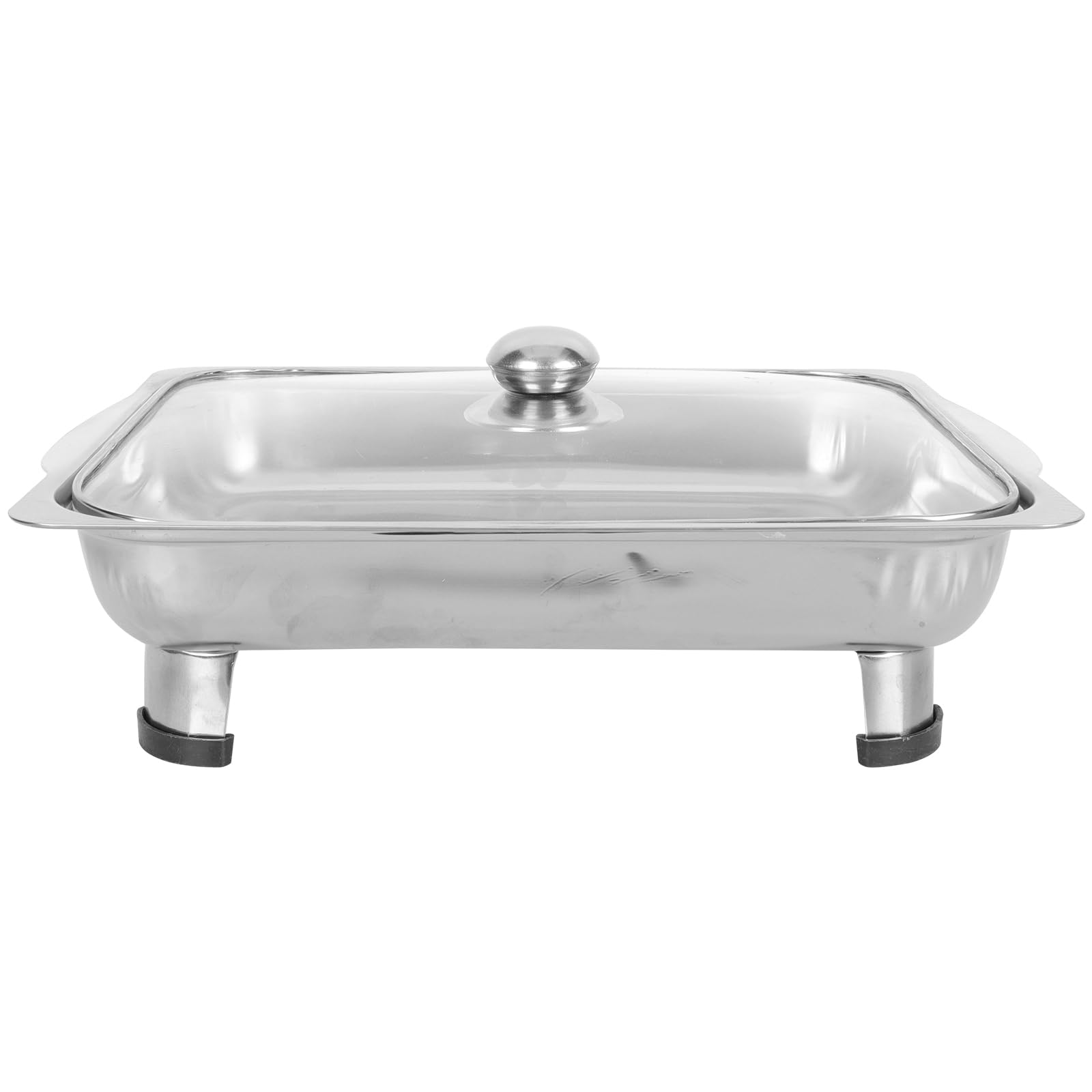 Breakfast Trays Chafing Dish Buffet Tray Set: Warming Tray with Lids Stainless Steel Buffet Server Rectangular Canteen Tray Serving Platter for Marinating Meat Chicken Fish Towel Tray