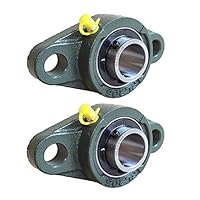 Pillow Block Bearing, Pillow Block Bearing 1 inch Bearing Steel hickened Mounted Self Aligning Rhombic Bearing 25.4mm/30mm(UCFL205-16)