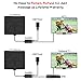 [Newest 2019] Amplified Digital TV Antenna HD- Indoor Antenna, Long 80 Miles Range with Switch Amplifier Signal Booster, Support 1080P and Older TV's HDTV Freeview Channels- 16.5ft Cable/Adapter