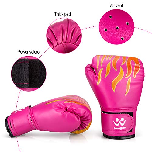image for Newgam Kids Boxing Gloves, Children Junior Sparring Kickboxing Trainin