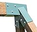Squirrel Products A-Frame Swing Set Bracket - for 2 (4x4) Legs & 1 (4x6) Beam - Includes Installation Hardware - Contains 1 Bracket