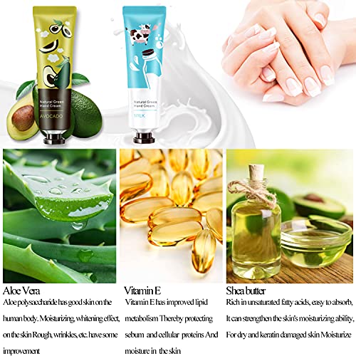 Ksndurn 10 Pack Fragrance Hand Cream, Moisturizing Hand Care Cream