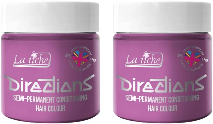 La Riche Directions Lavender Hair Dye 2x 100ml Tubes Semi-Permanent