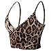 Zeagoo Women Sexy Leopard Printed Crop Top Spaghetti Strap Blouse, S