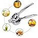 Lemon Squeezer, Kmeivol Quality Stainless Steel Lime Squeezer, Heavy Duty Solid Metal Citrus Squeezer, Lemon Juicer for The Most Juice Possible, Hand Juicer, Dishwasher Safe Manual Juicers, Silver