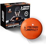 Precision Impact Baseball-Size Slugs: Heavy Weighted Practice Balls for Baseball; Hitting Training Aid (6-Pack)