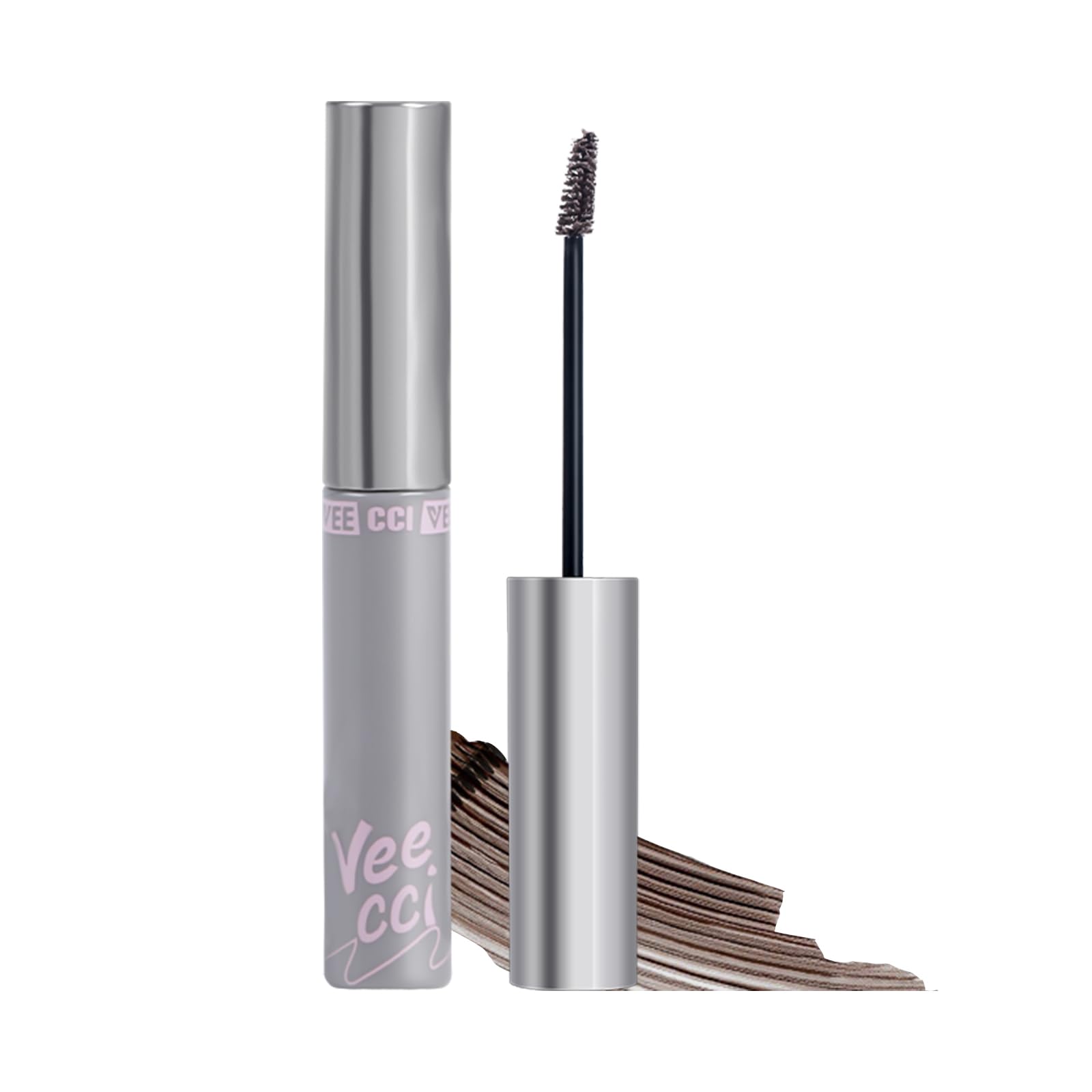 VEECCI Eyebrow Tattoo Tint, Long Lasting Tinted Eyebrow Mascara, Waterproof and Smudgeproof, Vegan and Cruelty-Free (02 Brown)