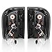 Maxiii Taillights LED Tail Lights Lamps Compatible with 1993 1994 1995 1996 1997 Ford Ranger Black Smoke