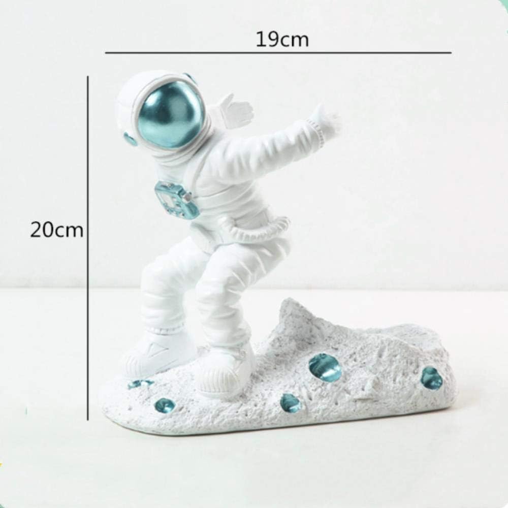 LIANGRAN Skulptur Deko Kreatives Astronautenharz Goldene Dekoration