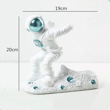 LIANGRAN Skulptur Deko Kreatives Astronautenharz Goldene Dekoration
