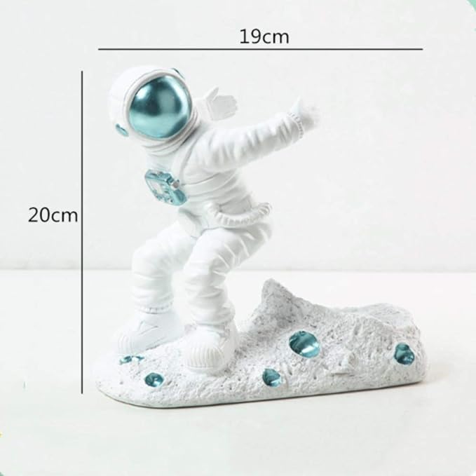 LIANGRAN Skulptur Deko Kreatives Astronautenharz Goldene Dekoration
