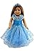 Dreamtoyhouse 3 Sets Doll Clothes Princess Dress & Hairpin for 18 Inch American Girl Dolls and Similar