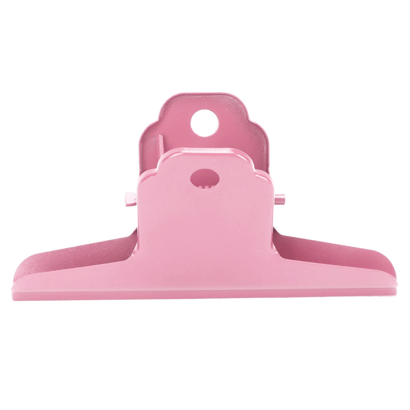 Tnfeeon Metal Binder Clip, Large Size Bulldog Clips Hinge Clips File Paper Money Binder Clamps for Photos Maps Drawings(Pink)