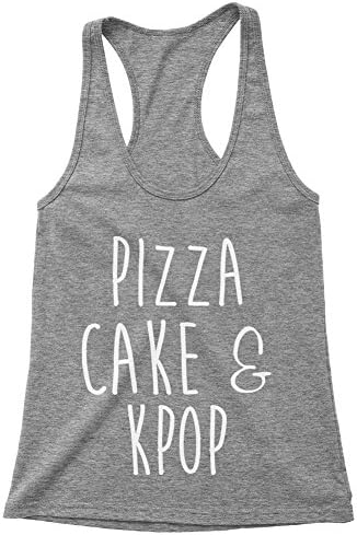 Women's Racerback Tank Top - Pizza Cake And Kpop
