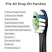Replacement Toothbrush Heads,Compatible with Sonicare ProtectiveClean 4100 5100 6100-DiamondClean,Plaque Control,Gum Health,HealthyWhite, FlexCare, Essence+ and EasyClean,12 Pcs(Black)