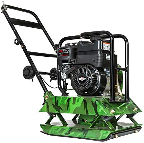 6.5 HP 208 cc BRIGGS & STRATTON XR 950 Engine Powering an Earthquake Industries Contractor Grade Plate Compactor 21 x 18" plate