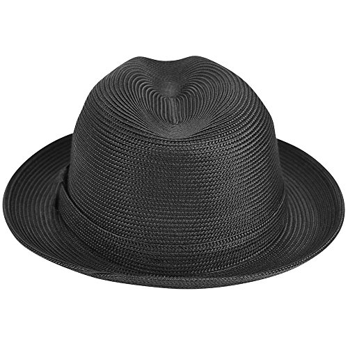 Bailey of Hollywood Men's Tate Fedora, Black, Small