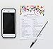 What's On Your Phone Game - Floral Rustic - (50-Sheets) Bridal Shower Party Game Cards Engagement Wedding Bride to Be