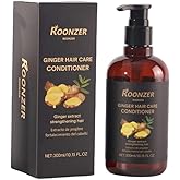ROONZER Ginger Conditioner 300ml | Infused with Ginger Oil & Hyaluronic Acid | Smooth, Shine & Reduce Breakage