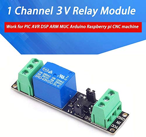 Youngneer 3v Relay Board Raspberry Pi Arduino Relay Module 1 Channel Opto-Isolate High Level Trigger for IOT ESP8266 Microcontrollers