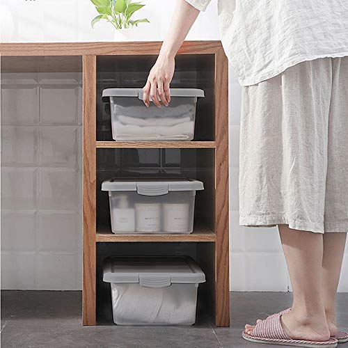 Cand 14 Quart Storage Bin with Lid, Durable Large Plastic Box for Organizing Your Towels, Toys, School Supplies, 2 Packs.