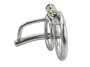 Cum Control Mini, Zwangsdilator, Peniskäfig mit Dilator aus 100% Edelstahl 304 (V2A) (Cockring: 45 mm)