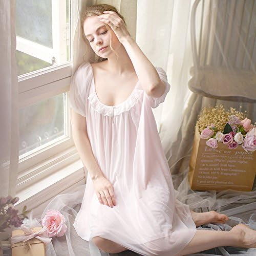 ネグリジェ レディース 半袖 夏 姫系 おしゃれ ルームウェア 女性用 ワンピース 部屋着 チュール ふんわり 柔らかい ルームワンピース 膝丈 可愛い ナイトウェア 寝間着 肌に優しい ゆったり 快適 スリップ B07f9w9lr9 1 750円 セール開催中最短即日発送 新作 人気