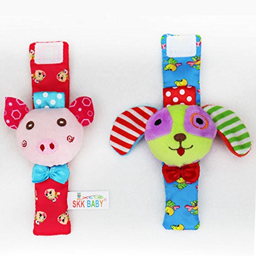 image for GoaPly Baby Rattle,Baby Wrist Rattles and Foot Finder Set Sock Toys[4 