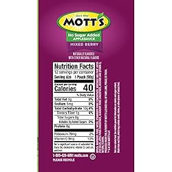 Mott's No Sugar Added Mixed Berry Applesauce, 3.2