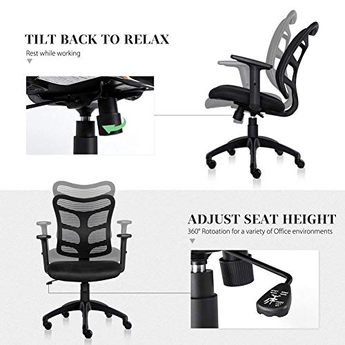 4 Smugdesk+Ergonomic+Computer+Adjustable+Armrests